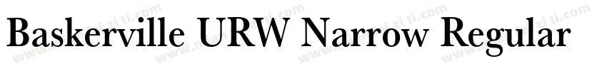 Baskerville URW Narrow Regular字体转换